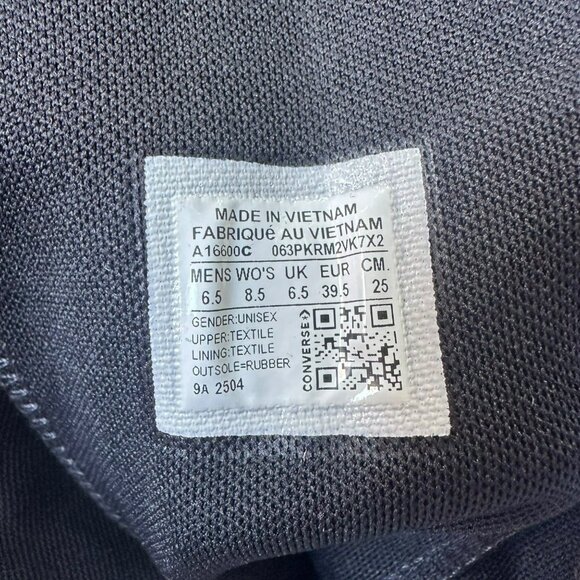 ⭐Converse Chuck Taylor XXHi Leather Straps 6.5 Mens Sneakers Boots Black A16600C - Picture 9 of 9